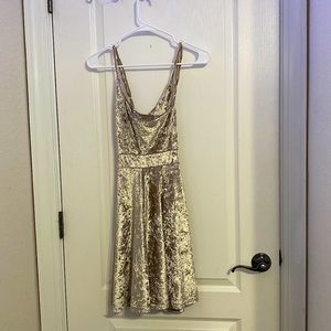 Gold party dress